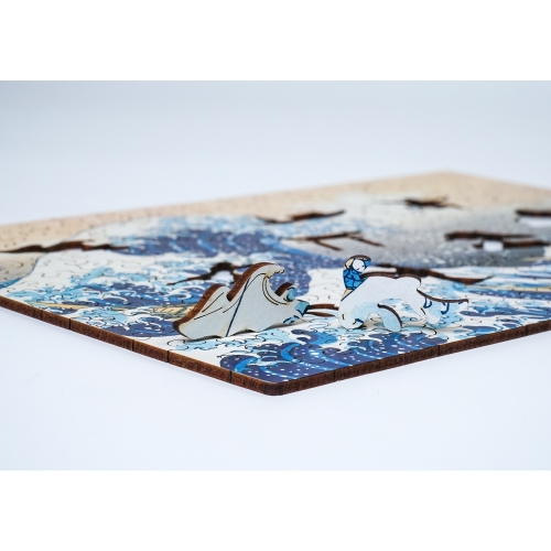 Drewniane puzzle A4 Hokusai Katsushika 